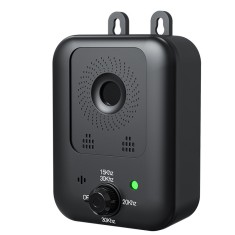 Dispozitiv anti-latrat pentru caini cu ultrasunete profesional, BOMSTOM, 3 niveluri de sensibilitate, 1500mAh, IP54, de exterior si interior, pentru c