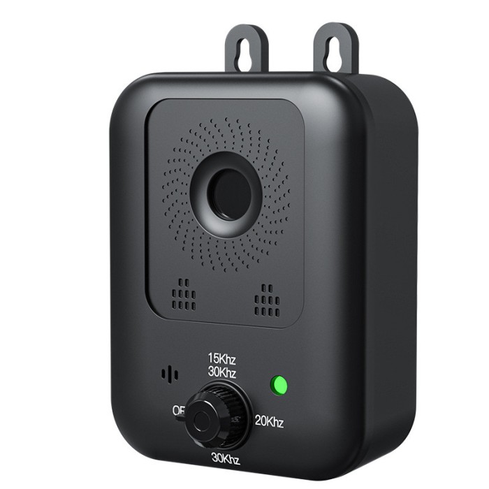 Dispozitiv anti-latrat pentru caini cu ultrasunete profesional, BOMSTOM, 3 niveluri de sensibilitate, 1500mAh, IP54, de exterior si interior, pentru c