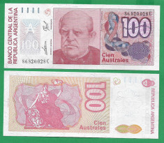 = ARGENTINA - 100 AUSTRAL ? 1986 - UNC = foto