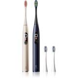 Oclean X Pro Digital Duo Set periuta de dinti electrica sonica Gold&amp;Blue 2 buc