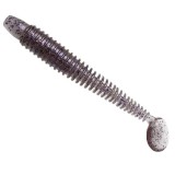 Twister Lunker City Swimming Ribster 4&rdquo; Grub, 221 Smoke PP, 10cm, 10buc/blister