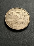 B 11 Moneda 25 Centavos 2009 Brazilia