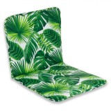 Perna Scaun Exterior, Model Frunze Tropicale, Alb-Verde, 85x43cm, Oem