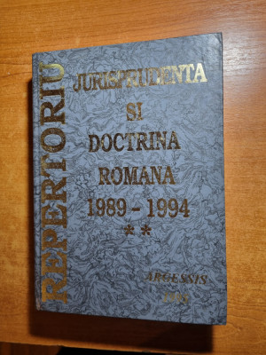 jurisprudenta si doctrina romana - 1989-1994 - aparuta in anul 1995 - 590 pagini foto