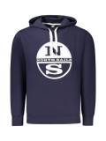 Hanorac barbati, cu imprimeu cu logo, Regular fit, Bleumarin (Marime: XL)