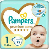 Pampers Premium Care Size 1 scutece de unică folosință 2-5 kg 72 buc