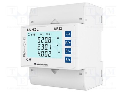 Aparat de măsură parametri rețea șină DIN LCD NR32 LUMEL foto