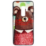Husa Samsung Galaxy S9 Plus, Protectie UV, Model Bear, Sticla Copiere
