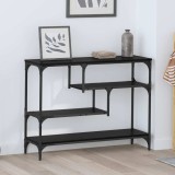 vidaXL Masă de consolă Stejar negru 100 x 30 x 75 cm Lemn compozit