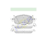 Placute frana Icer IE182235, Fata