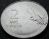 Moneda 2 RUPII - INDIA, anul 2009 * cod 4389 B, Asia