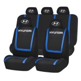 Set Huse Scaune Universale Compatibile cu Hyundai &ndash; Negru/Albastru