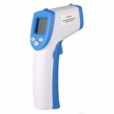 Termometru digital cu infrarosu, pentru copii si adulti, albastru, Gonga foto