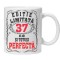 Cana alba personalizata &quot;editie limitata - perfecta&quot;, 37 ani, INOVATIX&reg;. 330ml