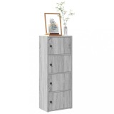 VidaXL Bibliotecă, gri sonoma, 40x24x102 cm, lemn prelucrat 860378
