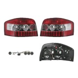 Set stopuri Spate Audi A3 (8p), 05.2003-04.2008, 3 Usi, partea Stanga+Dreapta, LED; rosu-alb; tuning; Omologare: ECE, Taiwan, Rapid