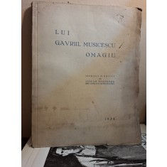 Lui Gavriil Musicescu. Omagiu (cu dedicatia autorului catre Directorul N.N.Necsulea) - Ștefan Stoicescu