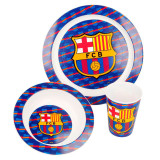 Set mic dejun pentru copii, F.C Barcelona, pentru microunde