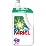 Detergent de rufe lichid Ariel Mountain Spring, 90 spalari, 4.5L
