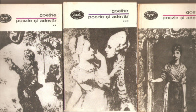 Goethe-Poezie si adevar 3 vol. foto