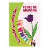 Flori de gradina - Coloram si invatam!