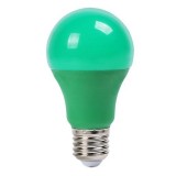 Bec E27 230V 9W LED verde