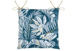 Pernă De Scaun Aloha 38X38 Cm, Culoare Albastru, 45% Poliester 55% Bumbac