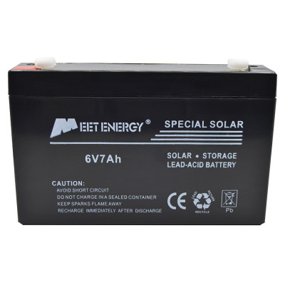 Baterie pentru panou solar, 7Ah, 6V, Meet Energy foto