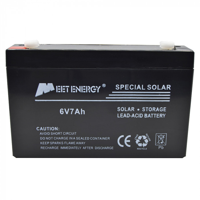 Baterie pentru panou solar, 7Ah, 6V, Meet Energy