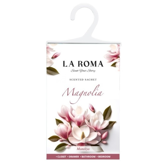 Odorizant pentru dulap La Roma , Magnolia, Aroma Florala si Eleganta pentru Haine Proaspat Parfumate, Inspirata din Gradinile Mediteraneene in Floare