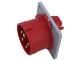 Conector alimentare AC trifazate 16A 415V soclu tată AMPHENOL IP44