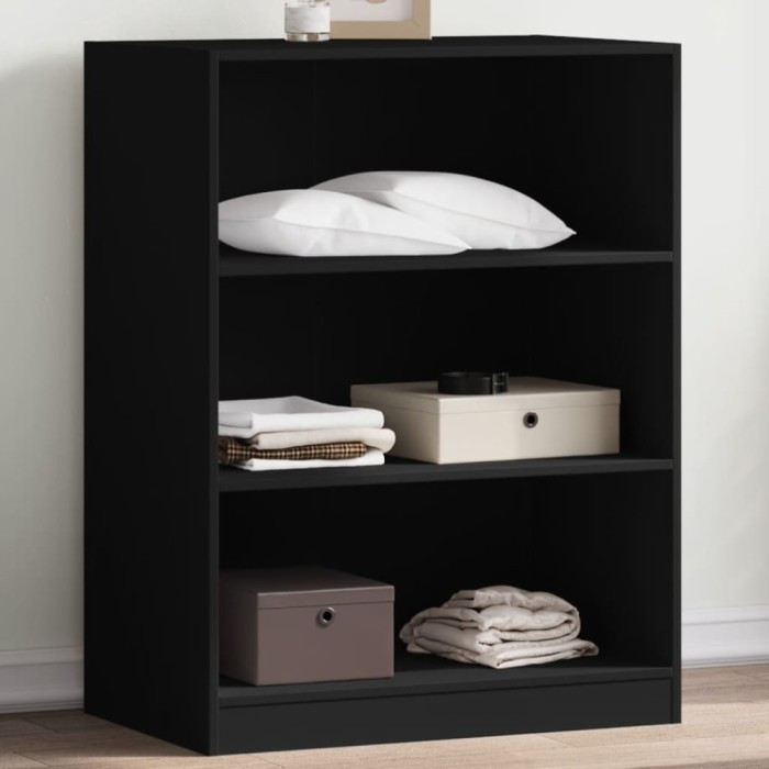 vidaXL Dulap, negru, 77x48x102 cm, lemn prelucrat 840822