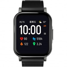 Smartwatch LS02 , Waterproof IP68, bateria stand-by 20 zile, functioneaza cu Android si IOS, Bluetooth 5.0, 12 module de sport, culoare negru foto
