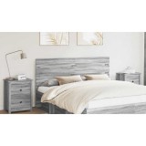 vidaXL Tăblie cap cu headboard Gri Sonoma 160 cm Lemn compozit 887526