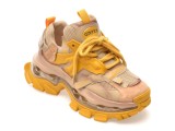 Cumpara ieftin Pantofi sport GRYXX galbeni, 666128, din material textil si piele naturala