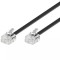 Cablu telefon 15m RJ11 6P4C negru Goobay