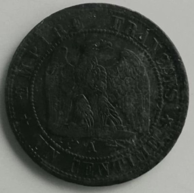 Moneda Imperiul Francez - 1 Centime 1854 - A - Napoleon III foto