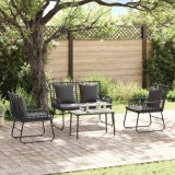 Cumpara ieftin Set de Mobilier pentru Gradina 4 buc. Negru si antracit
