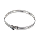 Colier fixare, inox, pentru cos de fum neizolat, Versia Lux, D 130 mm