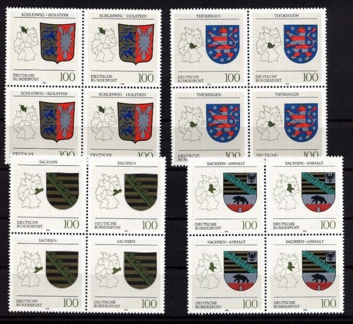 Germany 1994 Coat of arms x 4 Mi.1713-1716 MNH DA.070