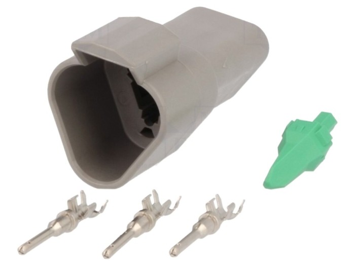 Conector cablu-cablu 3 pini, crimpat