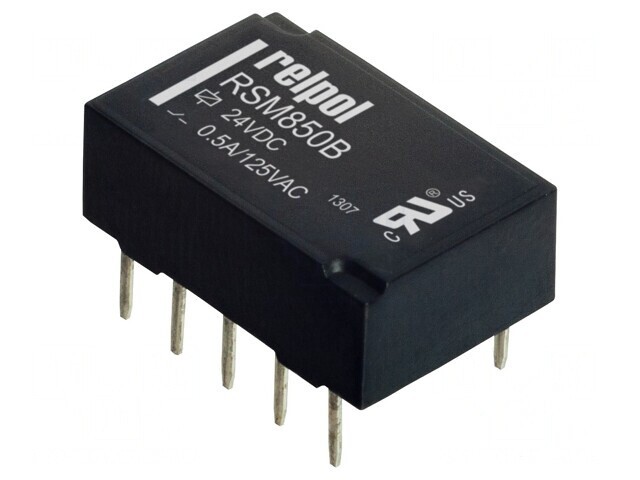 Releu Electromagnetic DPDT 24VDC 2A PCB