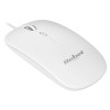Mouse cu fir Rebel WDM210, 1200 DPI, 4 butoane, alb, cablu 1,2 m