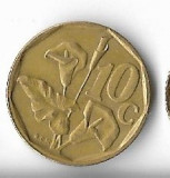 Moneda 10 cents 1992 - Africa de Sud, Cupru-Nichel