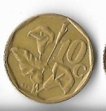 Moneda 10 cents 1992 - Africa de Sud, Cupru-Nichel