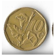 Moneda 10 cents 1992 - Africa de Sud