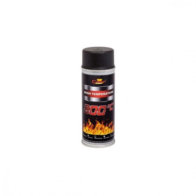 Spray vopsea Profesional CHAMPION Rezistent Termic 800 C 400ml Negru Cod: 9011 foto
