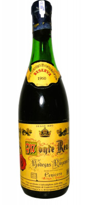 A 101 -vin ROSU RESERVA MONTE REAL, ESPANA, cl 75 gr 13 recoltare 1960 foto