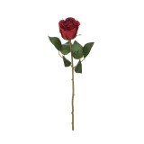Floare decorativa artificiala, Trandafir, Rosu, 30 cm, ATU-089895, Oem