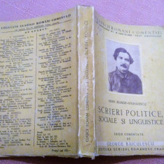 Scrieri Politice, Sociale Si Linguistice - Ioan Eliade-Radulescu